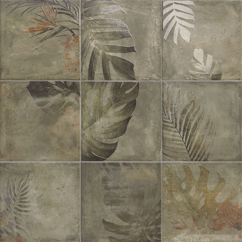 Декоративные элементы Mainzu Arrebato Tahiti Natural, цвет серый, поверхность матовая, квадрат, 200x200