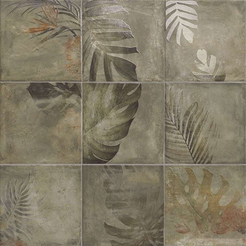 Декоративные элементы Mainzu Arrebato Tahiti Natural, цвет серый, поверхность матовая, квадрат, 200x200