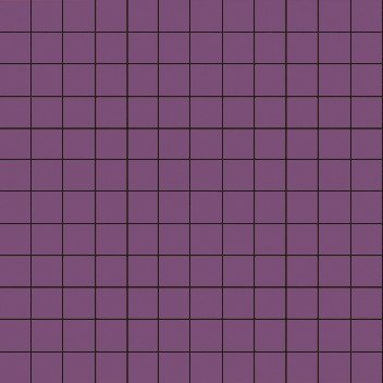 Мозаика Aparici Nordic Purple Mosaic 2,5X2,5, цвет фиолетовый, поверхность глянцевая, квадрат, 298x298