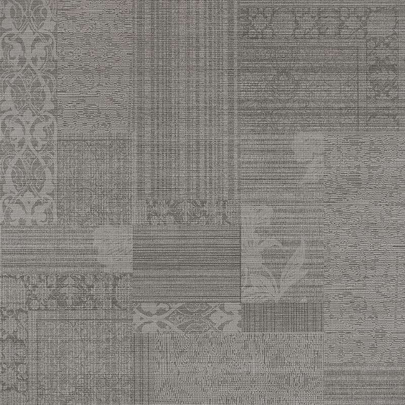 Декоративные элементы Serra Victorian Anthracide Rug Decor, цвет серый, поверхность матовая, квадрат, 600x600