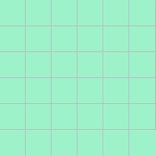 Мозаика Ce.Si Matt Laguna Rete 5x5, цвет бирюзовый, поверхность матовая, квадрат, 300x300