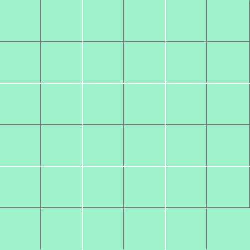 Мозаика Ce.Si Matt Laguna Rete 5x5, цвет бирюзовый, поверхность матовая, квадрат, 300x300