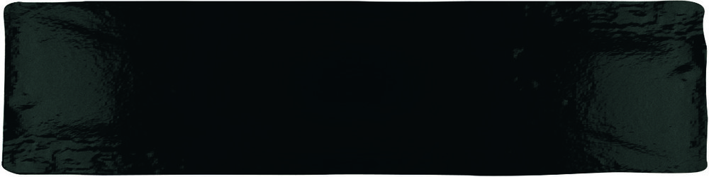 Керамическая плитка Dune Atelier Black Glossy 227965, цвет чёрный, поверхность глянцевая, под кирпич, 75x300