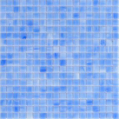 Мозаика Alma Mosaic Smalto SM21, цвет голубой, поверхность глянцевая, квадрат, 150x150