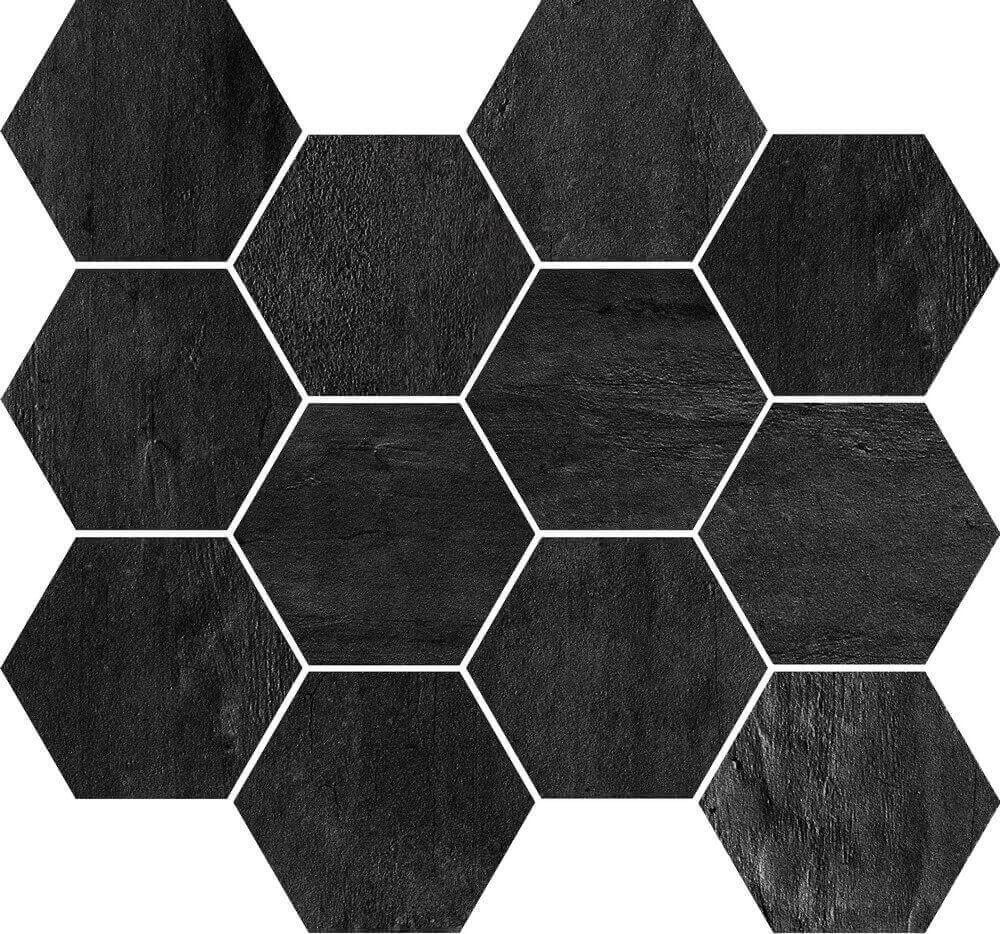 Мозаика Imola Creative Concrete Mk.Creacon N, цвет чёрный, поверхность матовая, прямоугольник, 250x300