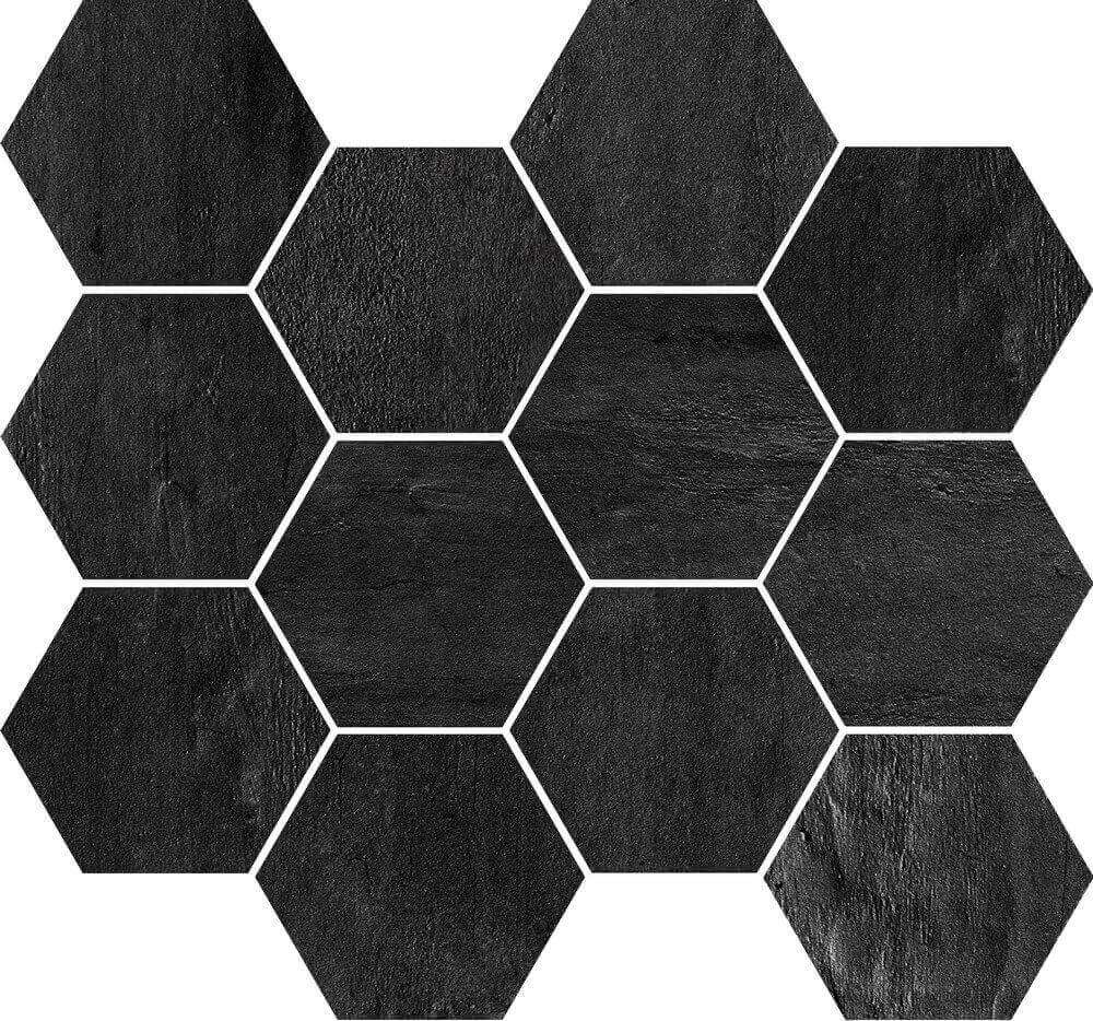 Мозаика Imola Creative Concrete Mk.Creacon N, цвет чёрный, поверхность матовая, прямоугольник, 250x300