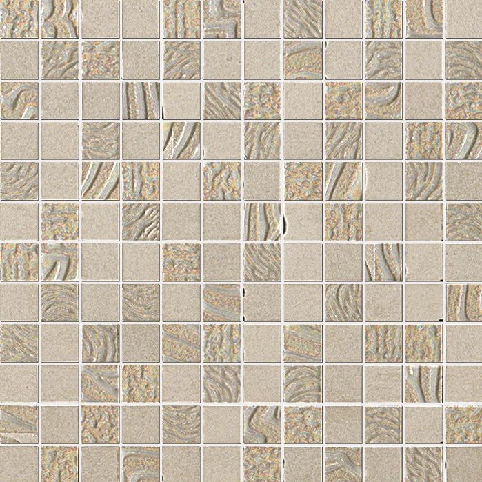 Мозаика Fap Meltin Cemento Mosaico fKRO, цвет серый, поверхность матовая, квадрат, 305x305
