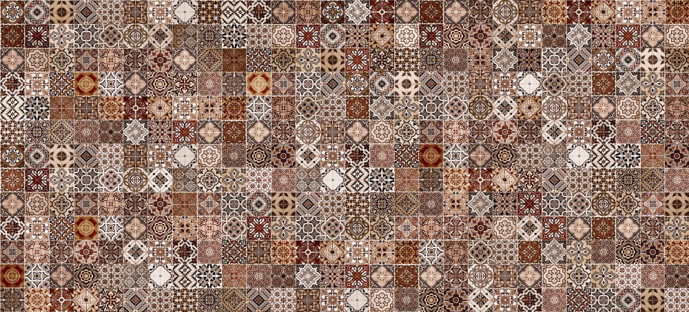 Керамическая плитка Cersanit Hammam коричневый HAG111D, цвет коричневый, поверхность глянцевая, прямоугольник, 200x440