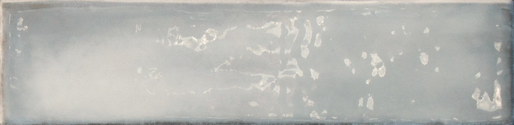 Керамическая плитка Self Style Cloud Gray, цвет серый, поверхность глянцевая, под кирпич, 75x300