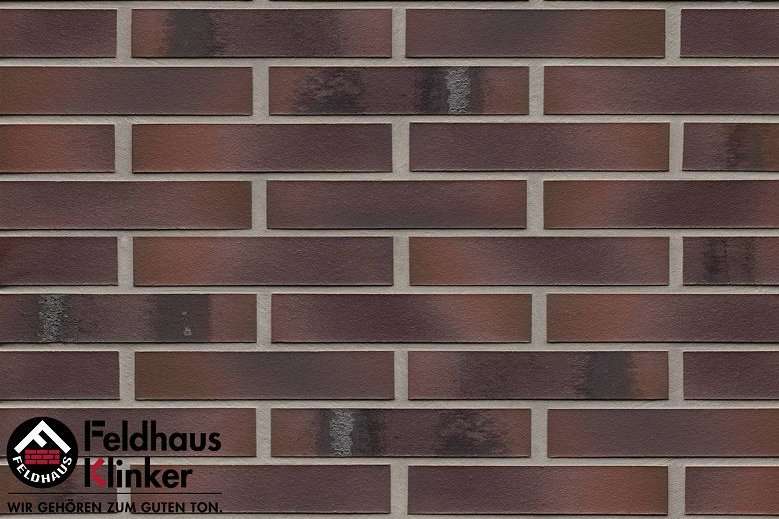 Клинкер Feldhaus Klinker Carbona Carmesi Maritimo R561DF14, цвет коричневый, поверхность матовая, под кирпич, 52x240