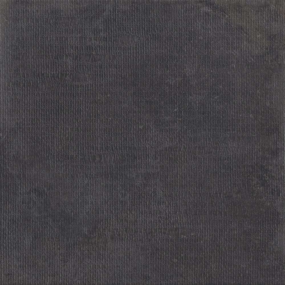 Керамогранит Vallelunga Petra Noire Trama 6000750, цвет чёрный, поверхность структурированная, квадрат, 600x600