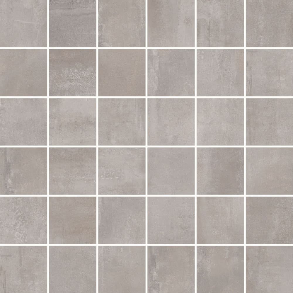 Мозаика ABK Mos. Quadretti Silver I9R09151, цвет серый, поверхность матовая, квадрат, 300x300