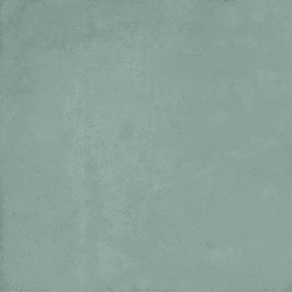 Керамогранит Wow Mud Teal 117386, цвет бирюзовый, поверхность матовая, квадрат, 138x138