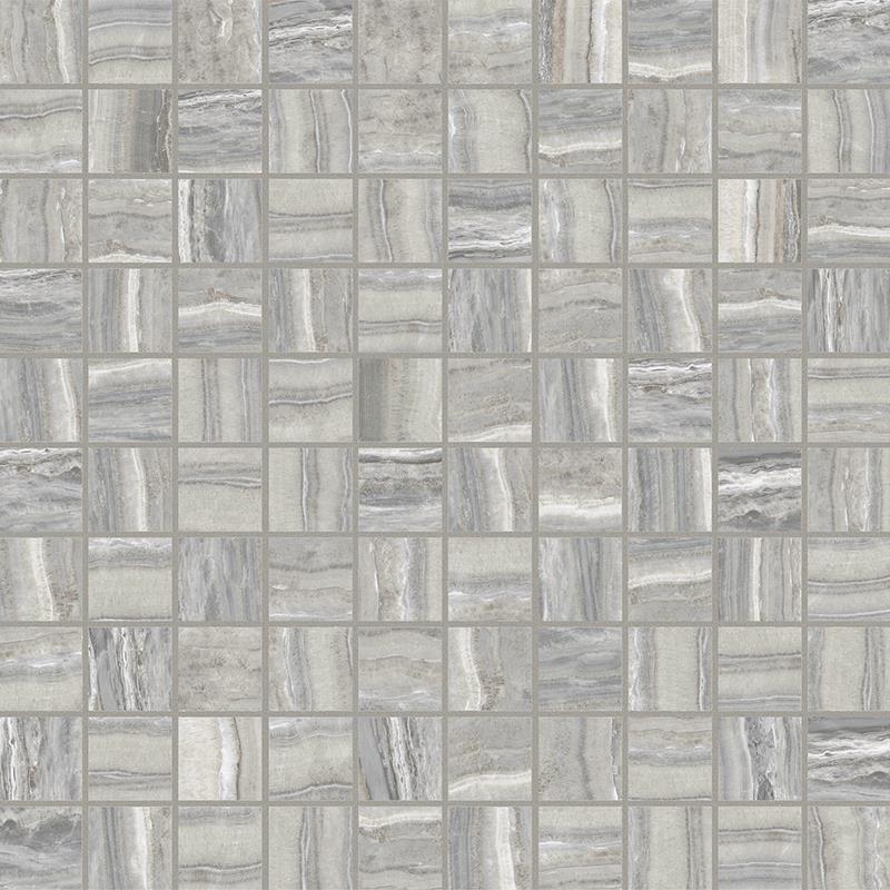 Мозаика Cerim Onyx Cloud Mosaico Nat 754512, цвет серый, поверхность матовая, квадрат, 300x300