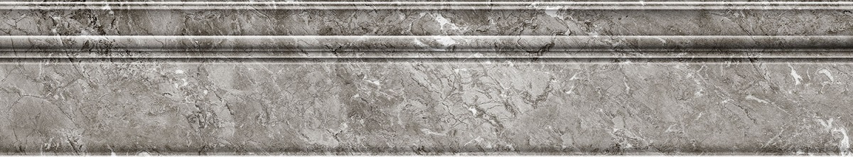 Бордюры Eurotile Amina Gray 892, цвет серый, поверхность глянцевая, прямоугольник, 160x900