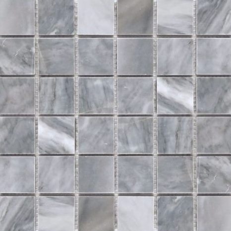 Мозаика Natural Mosaic Adriatica Bardiglio Nuvolato (4,8X4,8) 7M033-48P, цвет серый, поверхность полированная, квадрат, 305x305