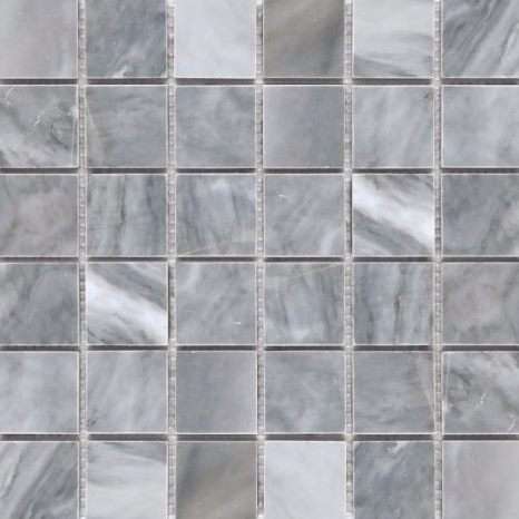 Мозаика Natural Mosaic Adriatica Bardiglio Nuvolato (4,8X4,8) 7M033-48P, цвет серый, поверхность полированная, квадрат, 305x305