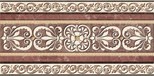 Бордюры Estile Cenefa Marble, цвет коричневый, поверхность матовая, прямоугольник, 220x450
