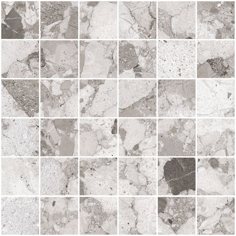 Мозаика Sant Agostino Venistone Mosaico Grey CSAMVEGY30, цвет серый, поверхность матовая, квадрат, 300x300