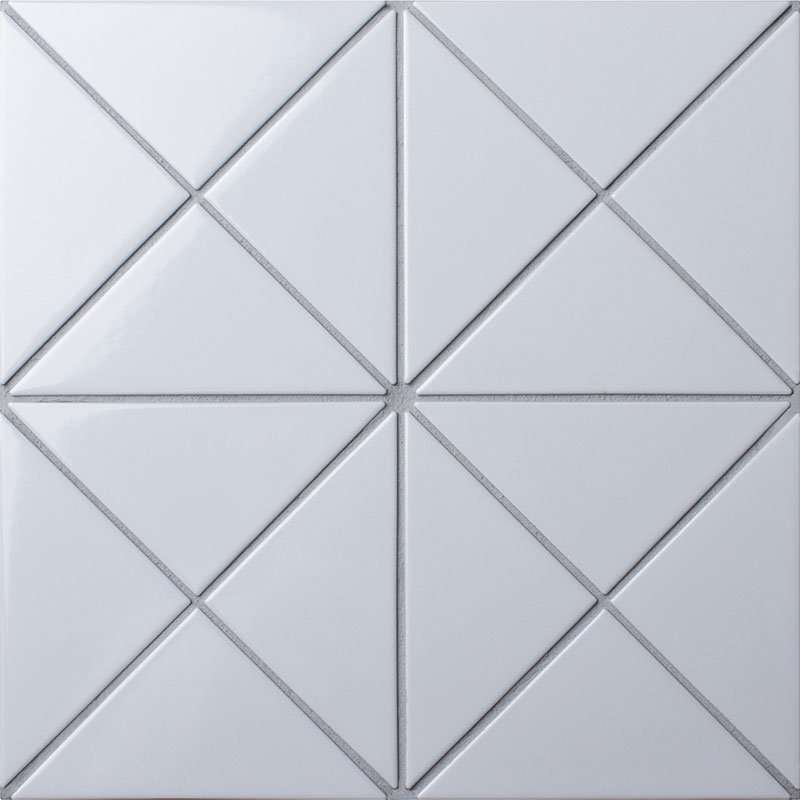 Мозаика Starmosaic Homework Triangolo White Glossy, цвет белый, поверхность глянцевая, прямоугольник, 262.5x262.5