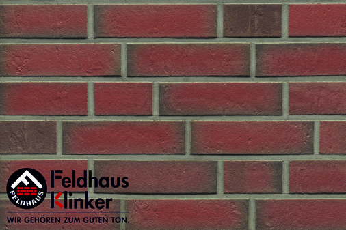 Клинкер Feldhaus Klinker Accudo Ardor R716NF14, цвет терракотовый, поверхность матовая, под кирпич, 71x240