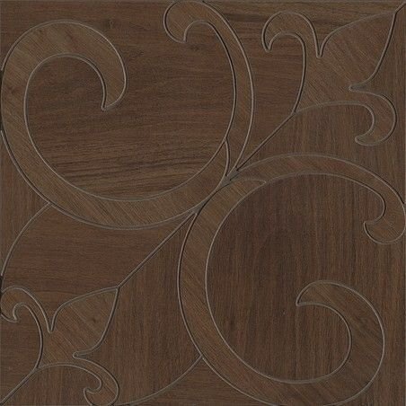 Декоративные элементы Fap Nuances Classic Noce Tappeto, цвет коричневый, поверхность матовая, квадрат, 450x450