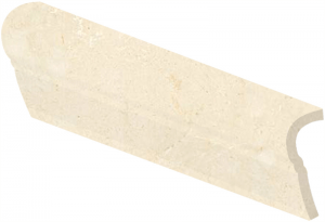 Бордюры Sant Agostino Themar V-Cap Crema Marfil CSAVCCMA01, цвет бежевый, поверхность глянцевая, прямоугольник, 50x250