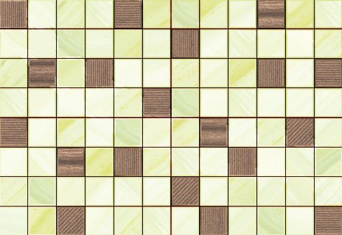 Декоративные элементы Керамин Лаура 4 Микс, цвет коричневый зелёный, поверхность глянцевая, прямоугольник, 275x400