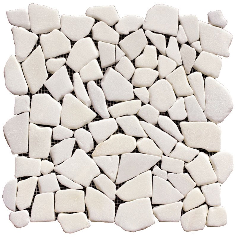Мозаика Natural Mosaic Paladium M001-ML (MW01-ML), цвет белый, поверхность матовая, квадрат, 305x305