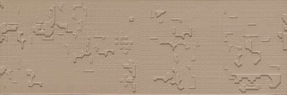 Керамогранит Mutina Cloud relief Cipria PUBC03, цвет коричневый, поверхность матовая, прямоугольник, 180x540