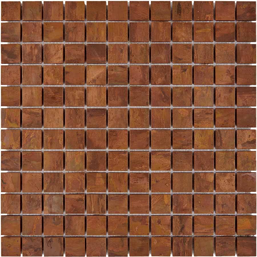 Мозаика Pixel Mosaic PIX731 Медь (23x23 мм), цвет коричневый, поверхность матовая, квадрат, 300x300