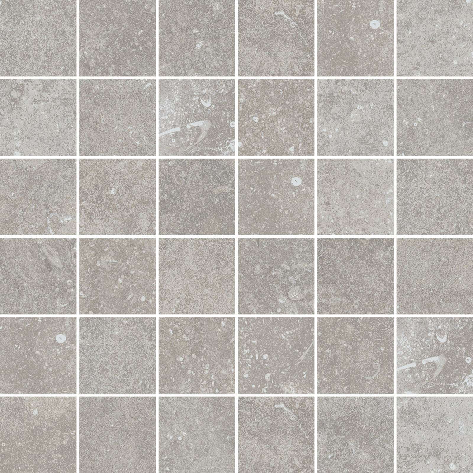 Мозаика Flaviker Nordik Stone Mos. Ash 0004839, цвет серый, поверхность матовая, квадрат, 300x300