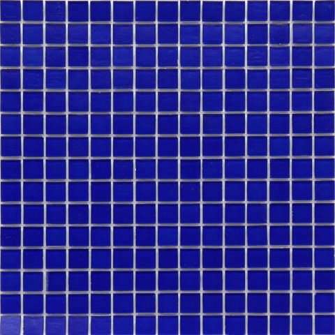 Мозаика Alma Mosaic Transparent TSA19, цвет синий, поверхность глянцевая, квадрат, 200x200