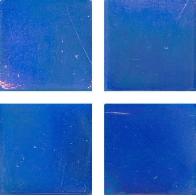 Мозаика Irida Fleur 15.R18(2), цвет синий, поверхность глянцевая, квадрат, 237x237