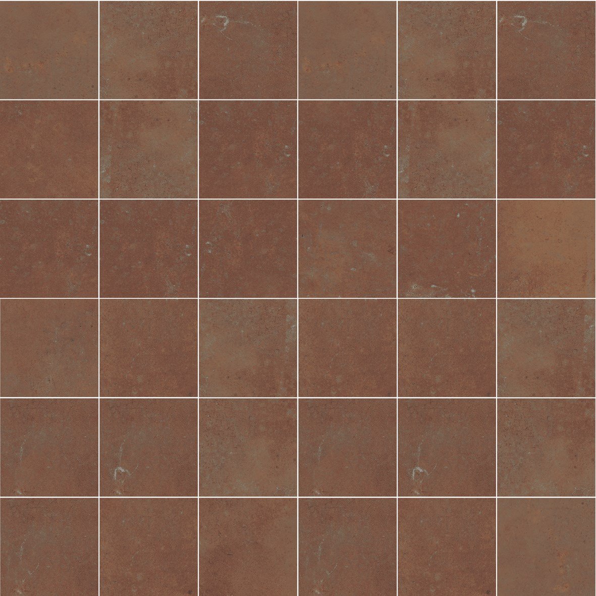 Мозаика Aparici Cotto Rosso Nat Mos 5X5, цвет коричневый, поверхность матовая, квадрат, 298x298