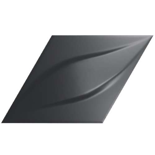 Керамическая плитка ZYX Evoke Diamond Blend Black Matt 218260, цвет чёрный тёмный, поверхность матовая, прямоугольник, 150x259
