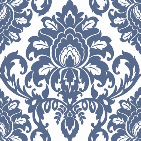 Декоративные элементы Vallelunga Colibri Blu Dec B4 6000341, цвет синий, поверхность матовая, квадрат, 125x125