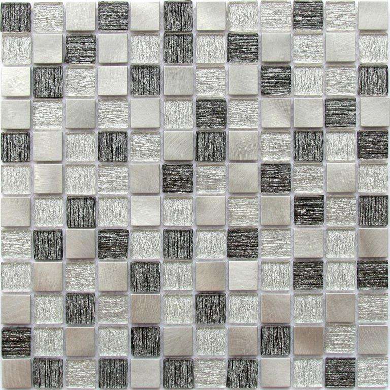 Мозаика Bonaparte Bonaparte Trend Silver, цвет серый, поверхность глянцевая, квадрат, 300x300