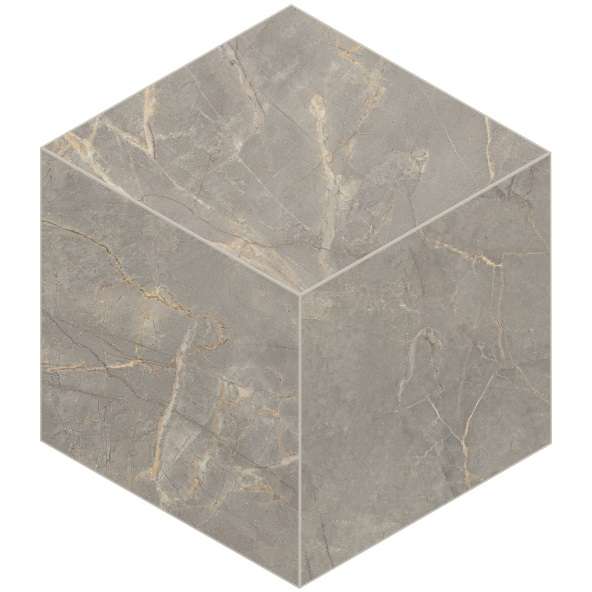 Мозаика Estima Bernini Grey BR03 Cube Неполированный 29x25 67348, цвет серый, поверхность матовая, шестиугольник, 250x290