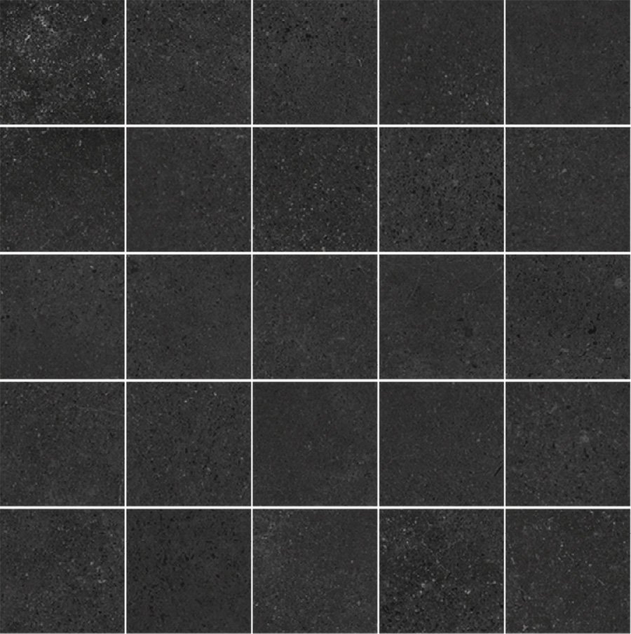 Мозаика Peronda D.Alley Anthracite Mosaic/25X25/Bhmr 23488, цвет чёрный, поверхность противоскользящая, квадрат, 250x250