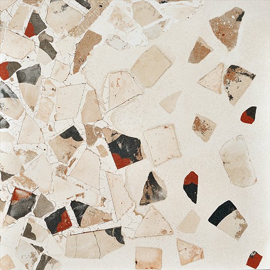 Керамогранит Fioranese I Cocci Calce Spaccato, цвет белый, поверхность матовая, квадрат, 900x900