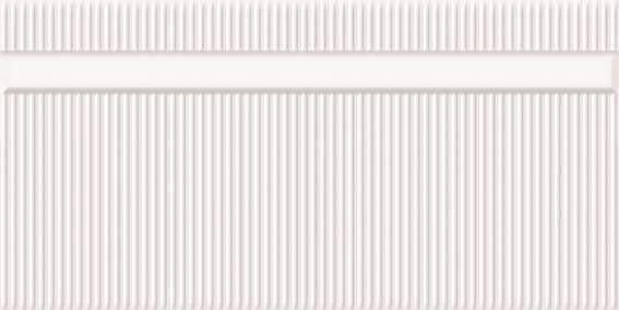 Декоративные элементы Vives Corso Pincio Hueso, цвет белый, поверхность глянцевая, кабанчик, 100x200