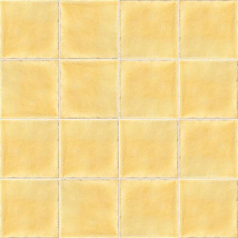 Керамическая плитка Mainzu Antic Amarillo, цвет жёлтый, поверхность глянцевая, квадрат, 150x150