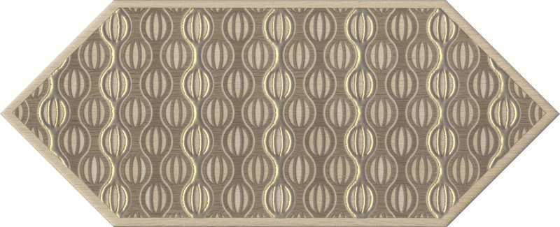 Декоративные элементы Kerama Marazzi Монтиш 5 HGD\A470\35016, цвет коричневый, поверхность матовая, шестиугольник, 140x340