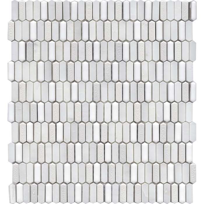 Мозаика L'Antic Colonial Savoya White L241715581, цвет белый, поверхность матовая, прямоугольник, 297x322