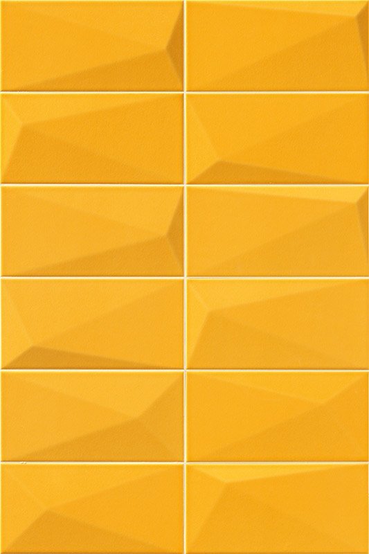 Керамическая плитка Mainzu Diamond Tiger, цвет жёлтый, поверхность глянцевая, кабанчик, 100x200
