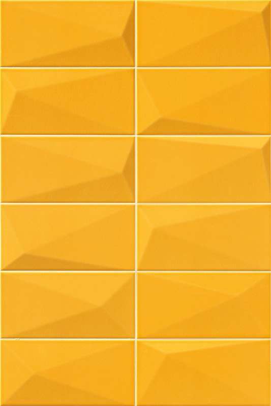 Керамическая плитка Mainzu Diamond Tiger, цвет жёлтый, поверхность глянцевая, кабанчик, 100x200