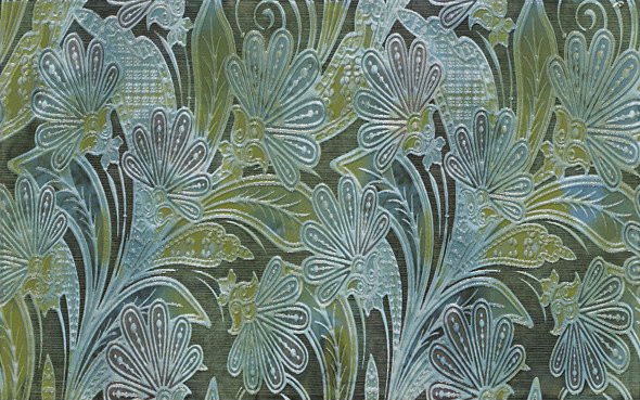 Декоративные элементы APE Decor Olga Turquesa Pistacho, цвет зелёный, поверхность глянцевая, прямоугольник, 250x400