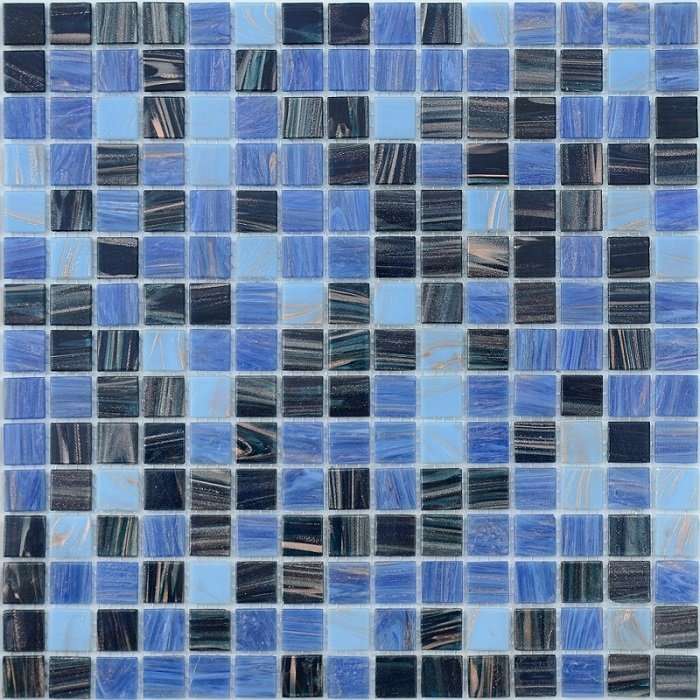 Мозаика Caramelle Mosaic La Passion De Beauvilliers New, цвет синий, поверхность глянцевая, квадрат, 327x327