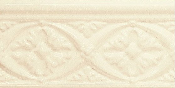 Бордюры Adex ADNE4001 Relieve Bizantino Biscuit, цвет бежевый, поверхность глянцевая, прямоугольник, 75x150